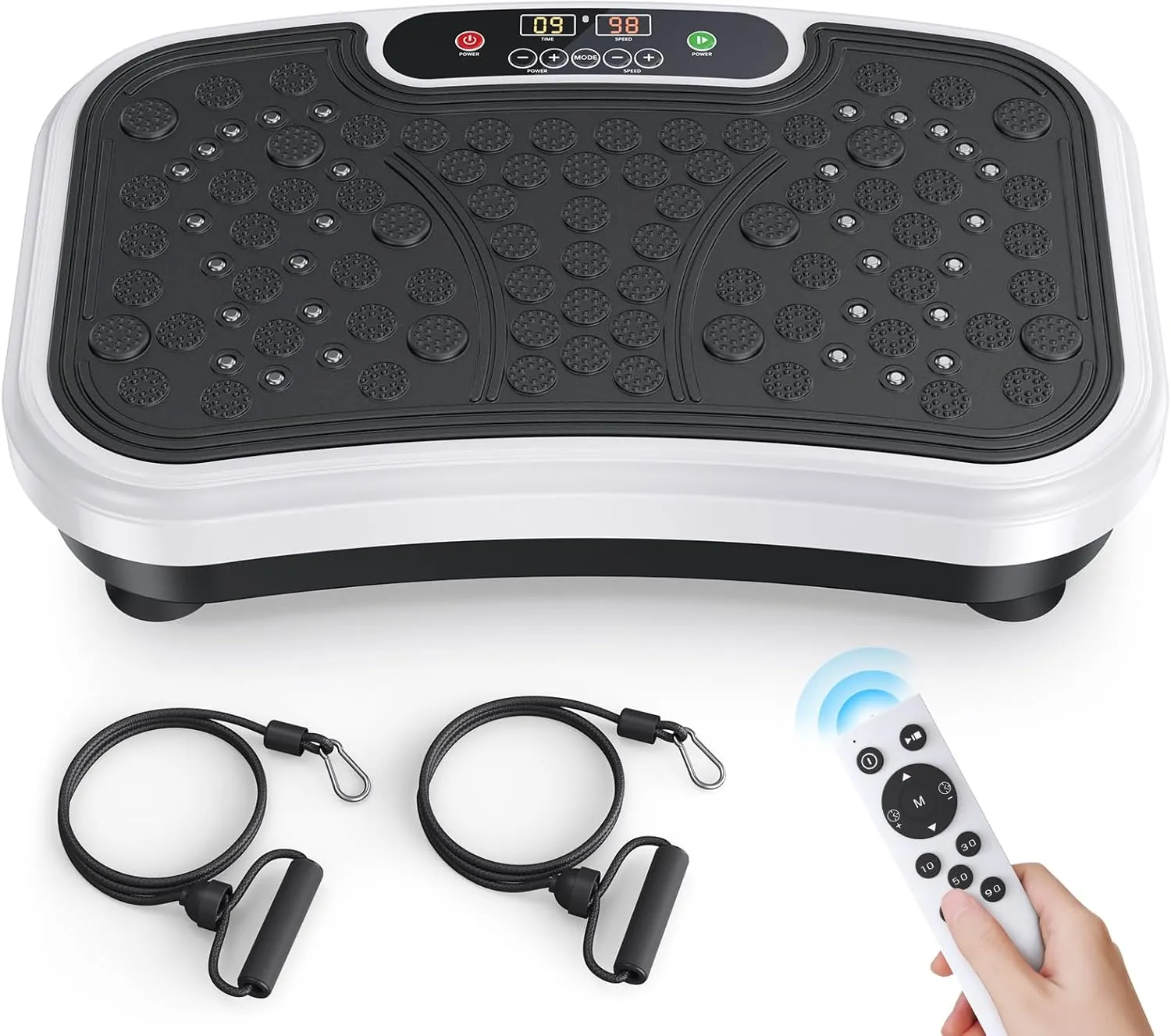 Whole Body Vibration Plate Exercise Machine Vibrating Plate Shaking with Weight 330lbs,Shake Plate Exercise Machine Power Plate Vibration Platform for Fitness Equipment Workout