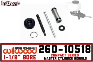 Wilwood 260-10518 | 1-1/8" Compact M/C Rebuild Kit