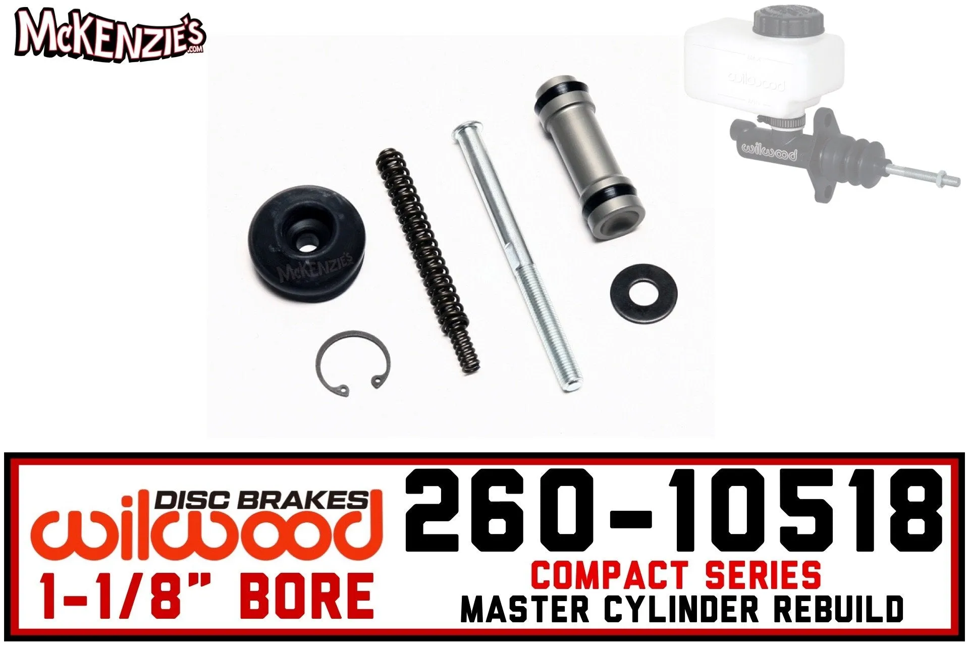 Wilwood 260-10518 | 1-1/8" Compact M/C Rebuild Kit
