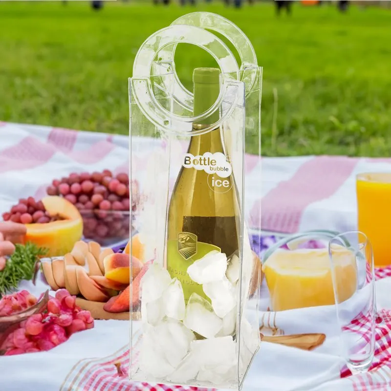 Wine Bottle Ice Tote - Portable Wine Chiller