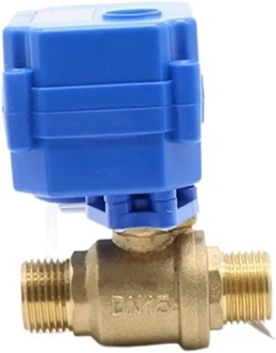 Withstand high Pressure and Temperature Extremes CWX-15N DN15 G1/2 MxM Brass Electric Ball Valve Mini Automatic Motor Valve AC/DC9-24V / AC220V CR03 / 04(Acdc9-24v)