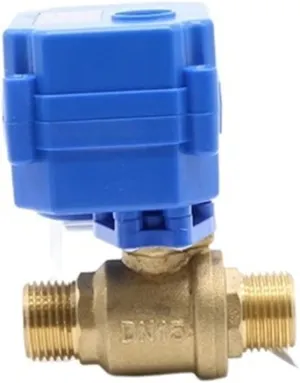 Withstand high Pressure and Temperature Extremes CWX-15N DN15 G1/2 MxM Brass Electric Ball Valve Mini Automatic Motor Valve AC/DC9-24V / AC220V CR03 / 04(Acdc9-24v)