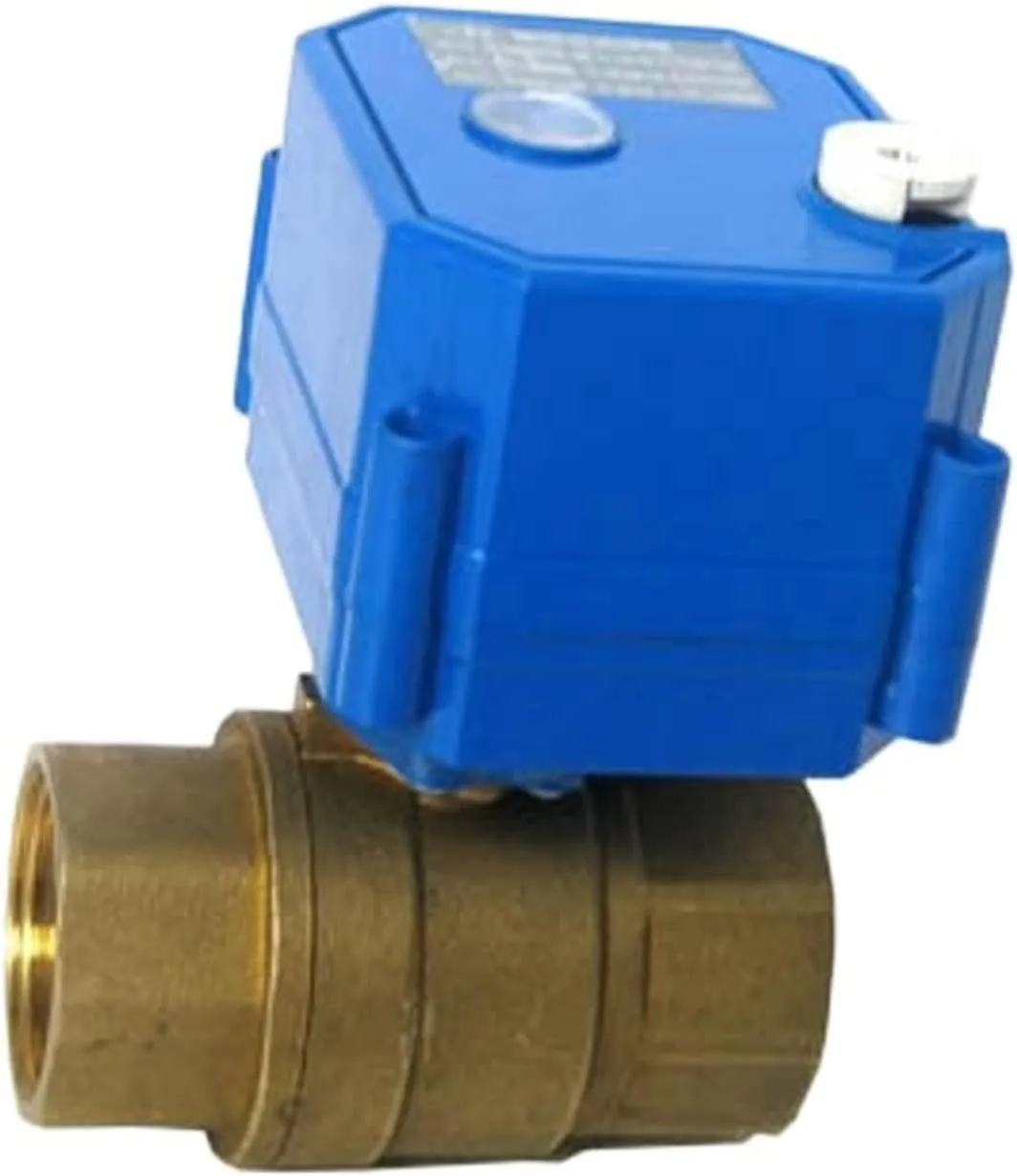 Withstand high Pressure and Temperature Extremes CWX-25S 11/4DN32 2-Way Brass Mini Motorized Ball Valve with Manual Override Function and Position Indicator DC24v CR01 2 Wire