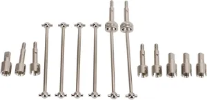 Wltoys 144001 Dogbones Wltoys 124017 Differential Drive Shaft 10×7×2 Rc Cvd Drive Shaft Kit Upgrade Part Metal with Joint Cup Dog Bone for Wltoys 144001 Rc Car Wltoys 144001