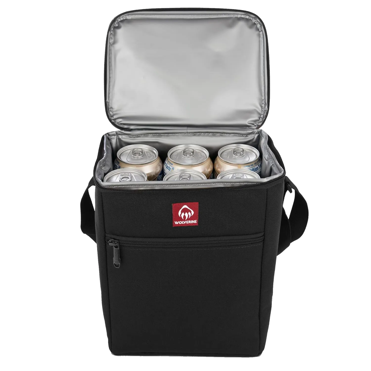 Wolverine 24 Can Cooler | Insulated | Reusable | Heavy Duty | Water Resistant | Worksite | Outdoor | Travel | Tailgating | Durable | Adjustable | Large Capacity | Polyester Canvas - Navy
