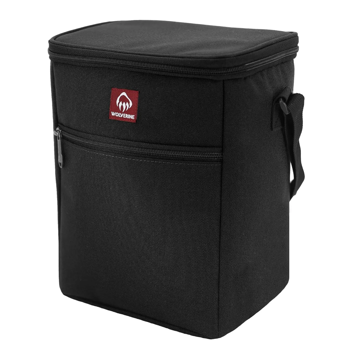 Wolverine 24 Can Cooler | Insulated | Reusable | Heavy Duty | Water Resistant | Worksite | Outdoor | Travel | Tailgating | Durable | Adjustable | Large Capacity | Polyester Canvas - Navy