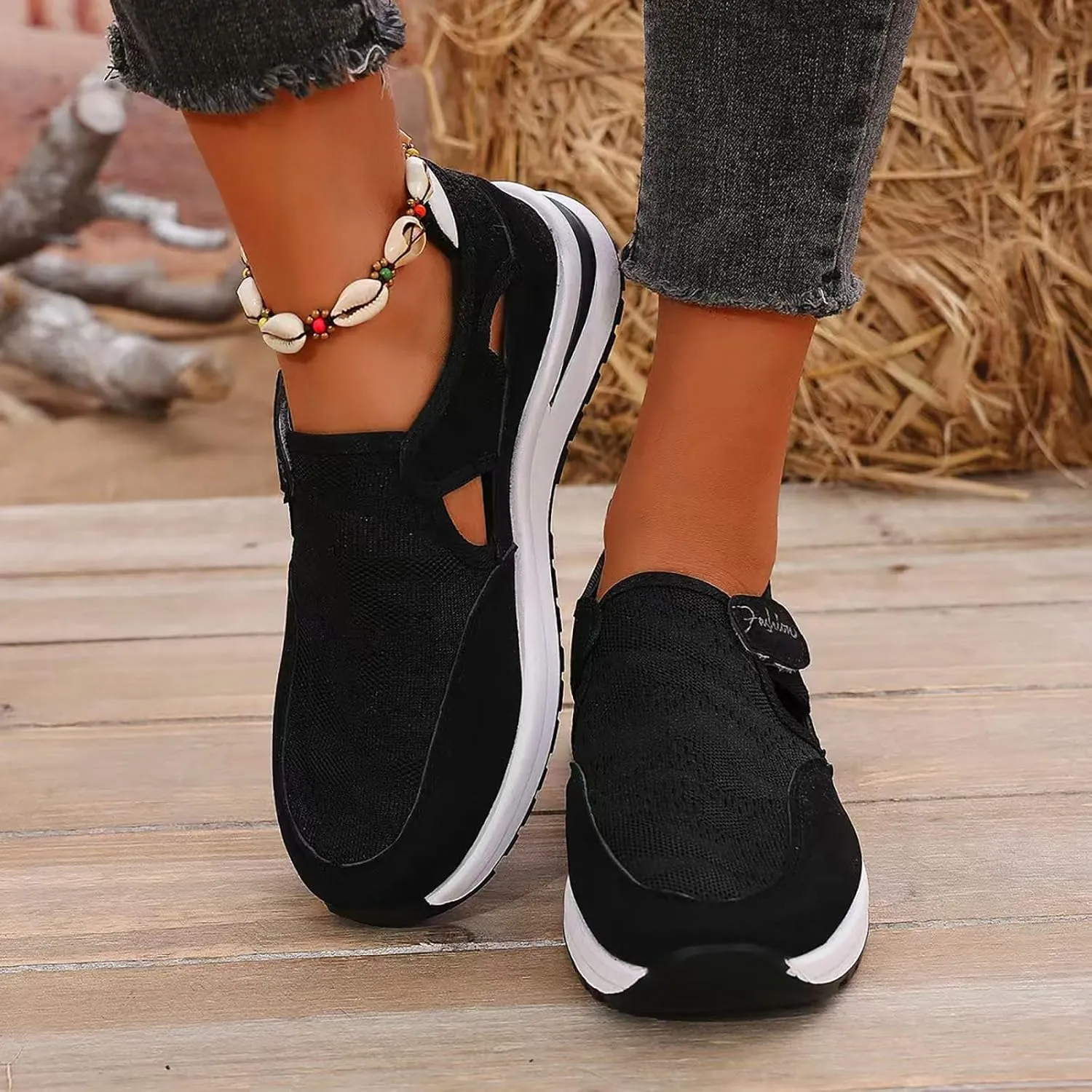 Women Shoes Comfortable Soft Sole Breathable Casual Shoes Fashionable Mesh Breathable Women Stylish Mens Casual Shoes
