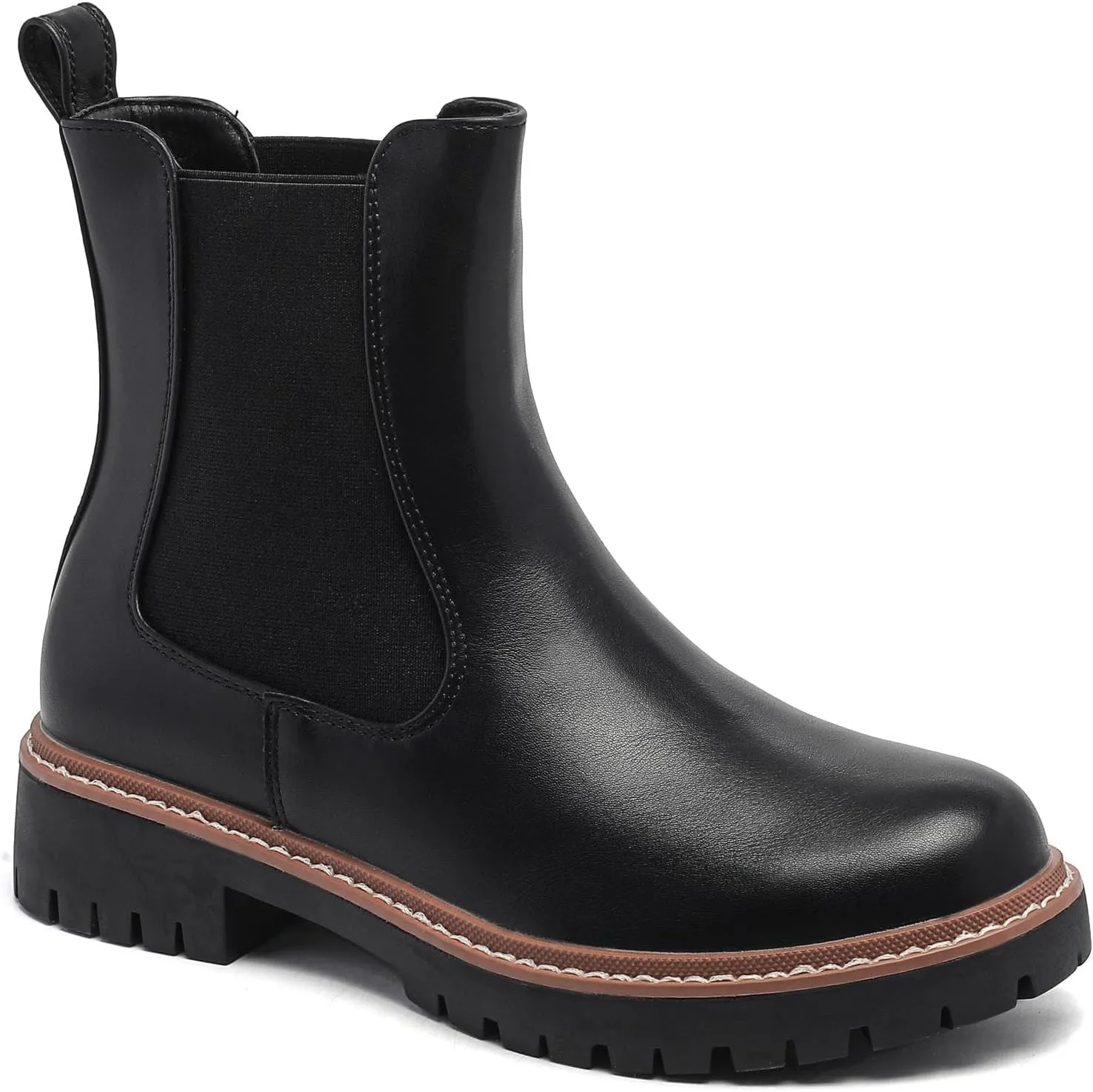 Women’s Chelsea Boots with Lug Sole Ankle Booties