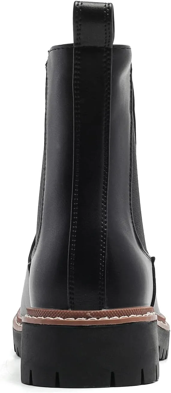 Women’s Chelsea Boots with Lug Sole Ankle Booties