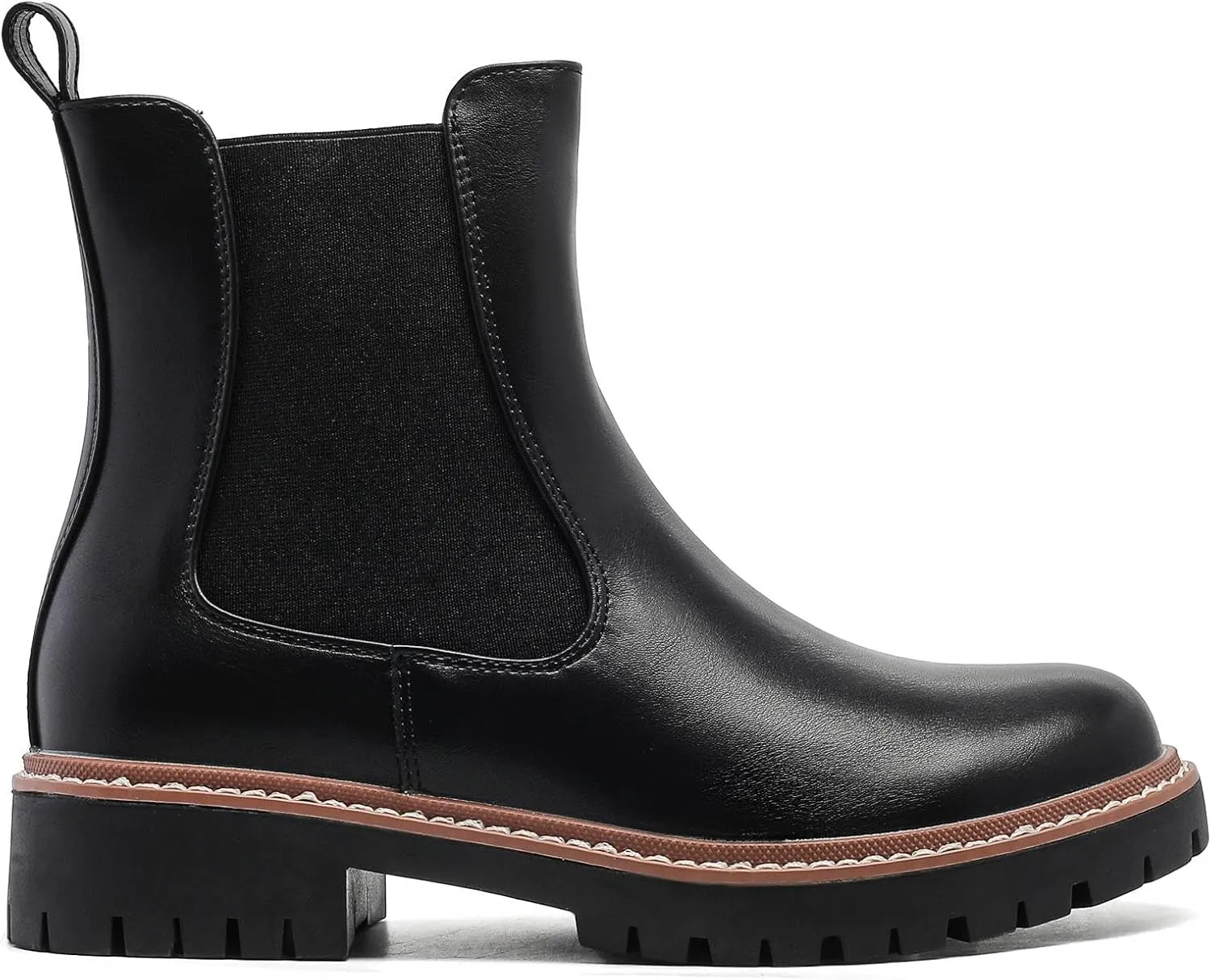 Women’s Chelsea Boots with Lug Sole Ankle Booties
