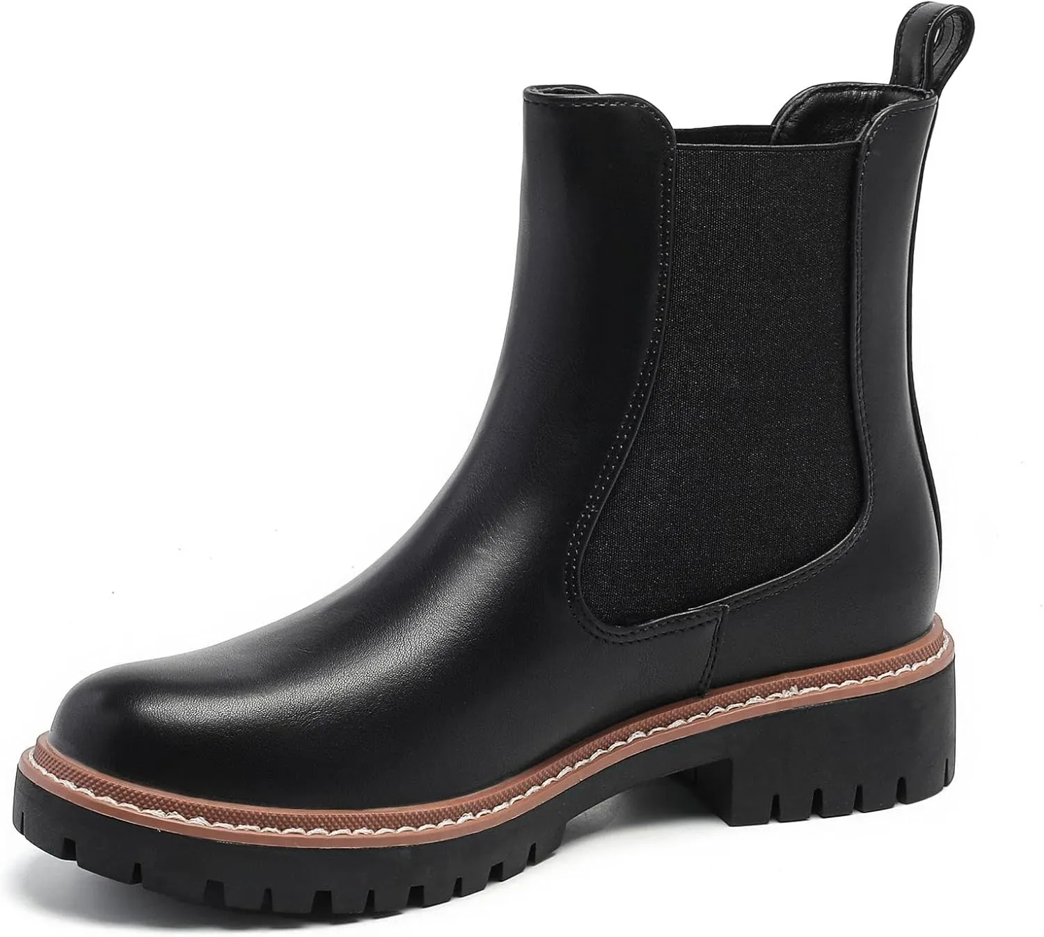 Women’s Chelsea Boots with Lug Sole Ankle Booties