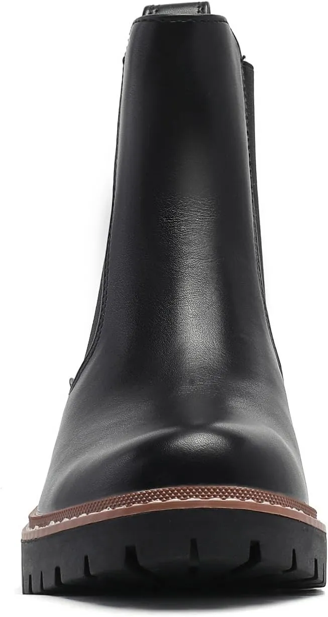 Women’s Chelsea Boots with Lug Sole Ankle Booties