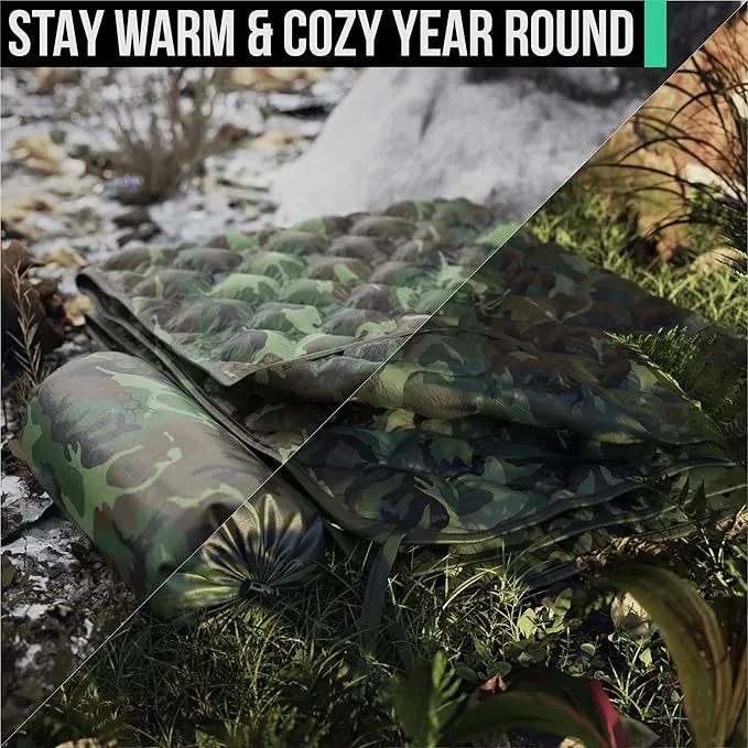 Woobie Blanket Poncho Liner Army & Military Blanket | Insulated Thermal Camping Blanket | USGI, Waterproof Army Gear & Military Gear