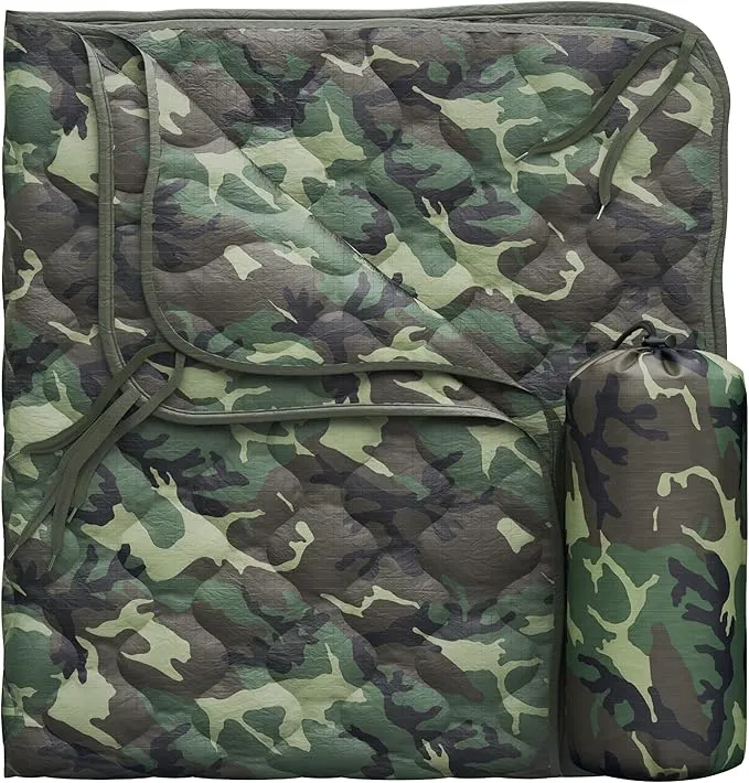Woobie Blanket Poncho Liner Army & Military Blanket | Insulated Thermal Camping Blanket | USGI, Waterproof Army Gear & Military Gear