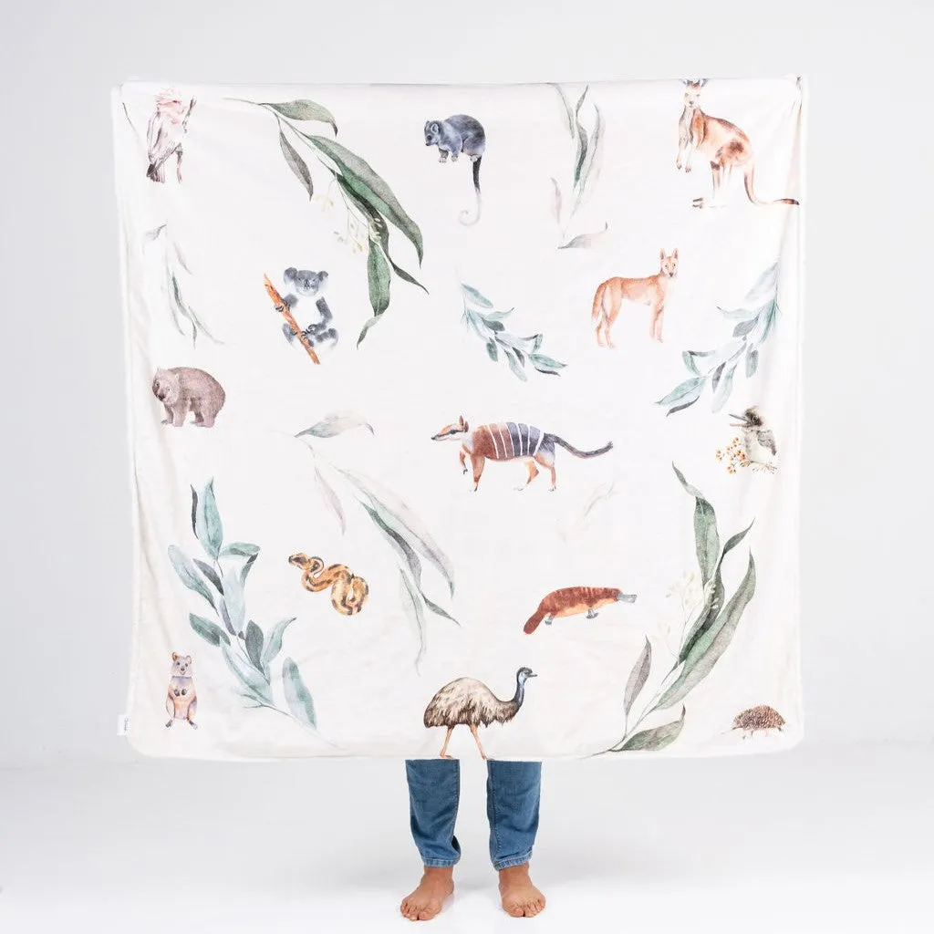 Woodland or Aussie Outback Waterproof Splash Blanket