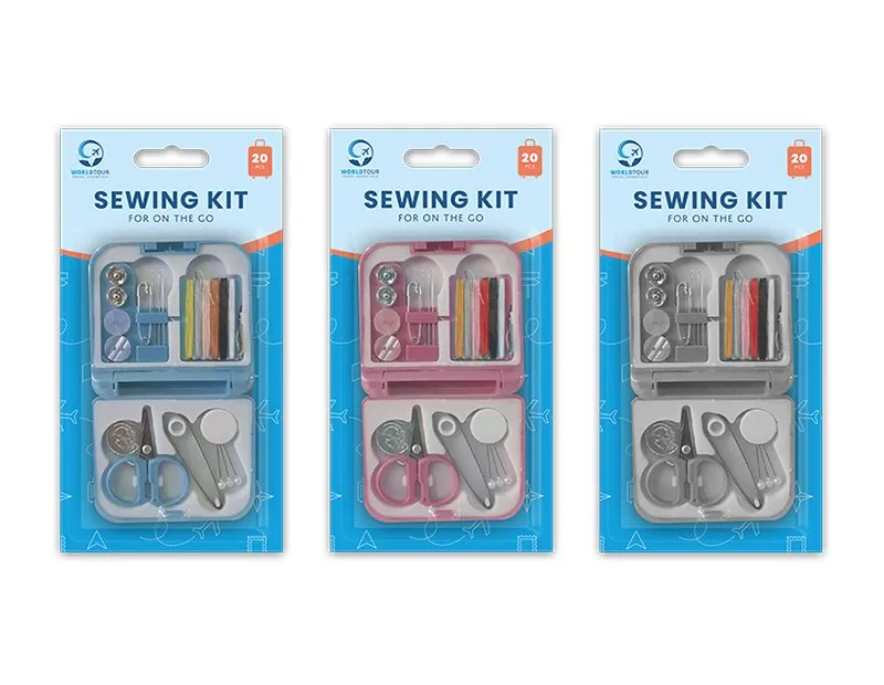 World Tour Travel Sewing Kit 20 Piece Assorted
