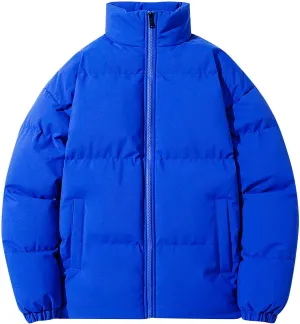 XIAXOGOOL Men's Puffer Jacket 2023 Winter Stand Collar Lightweight Quilted Warm Coat Waterproof Windproof Insulated Jacket