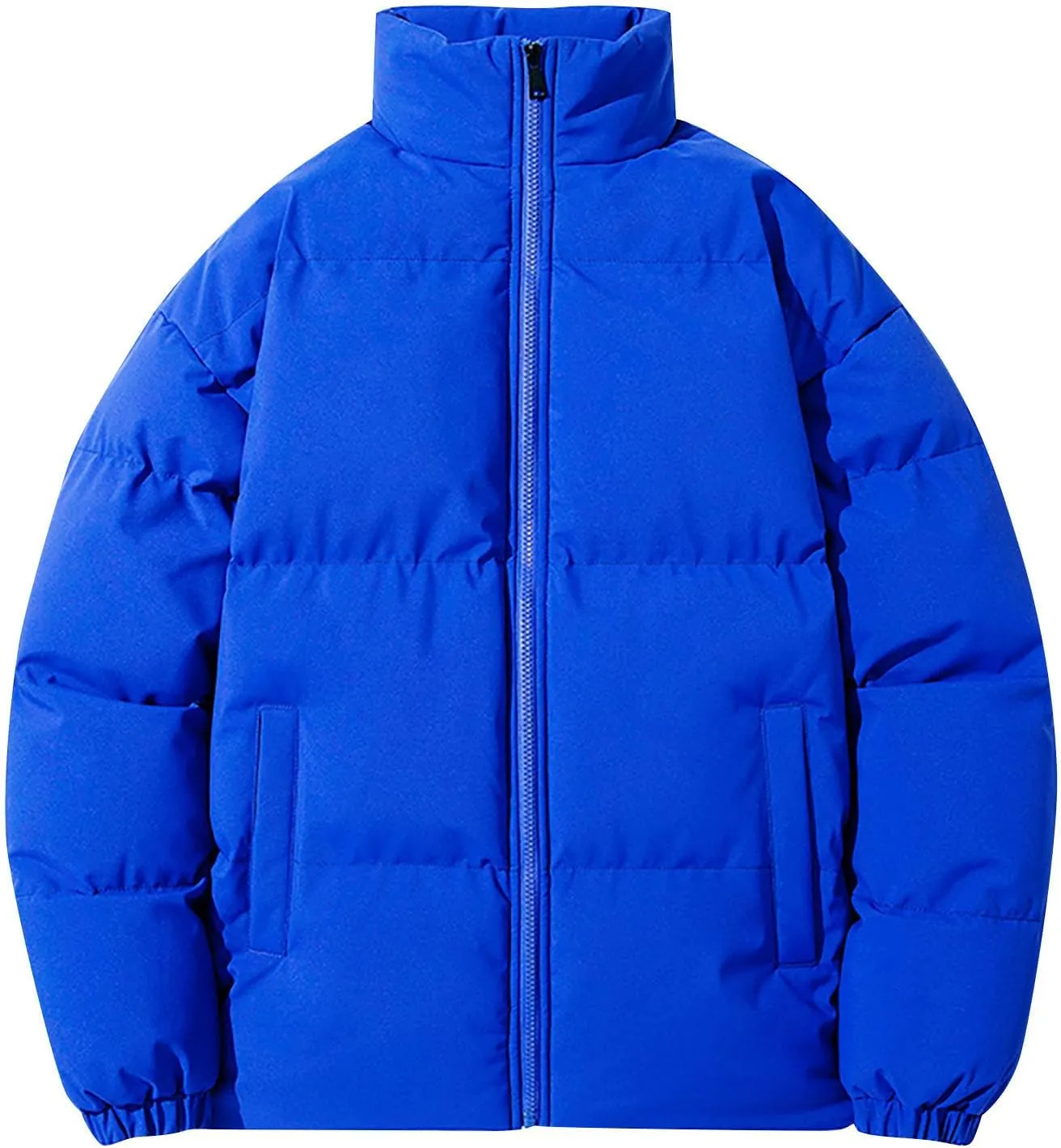 XIAXOGOOL Men's Puffer Jacket 2023 Winter Stand Collar Lightweight Quilted Warm Coat Waterproof Windproof Insulated Jacket