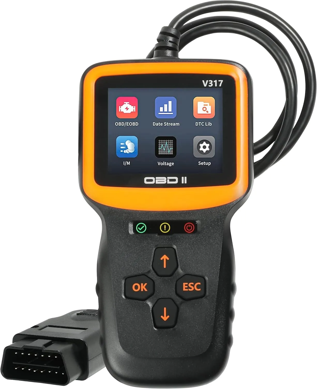 YAKEFLY OBD2 Scanner Diagnostic Tool,Car OBD2 Scanner Code Reader Engine Fault Code Reader Scanner,Vehicle Check Engine Light Scan Tool, Car OBDII/EOBD Diagnostic Scan Tool for All Vehicles After 1996