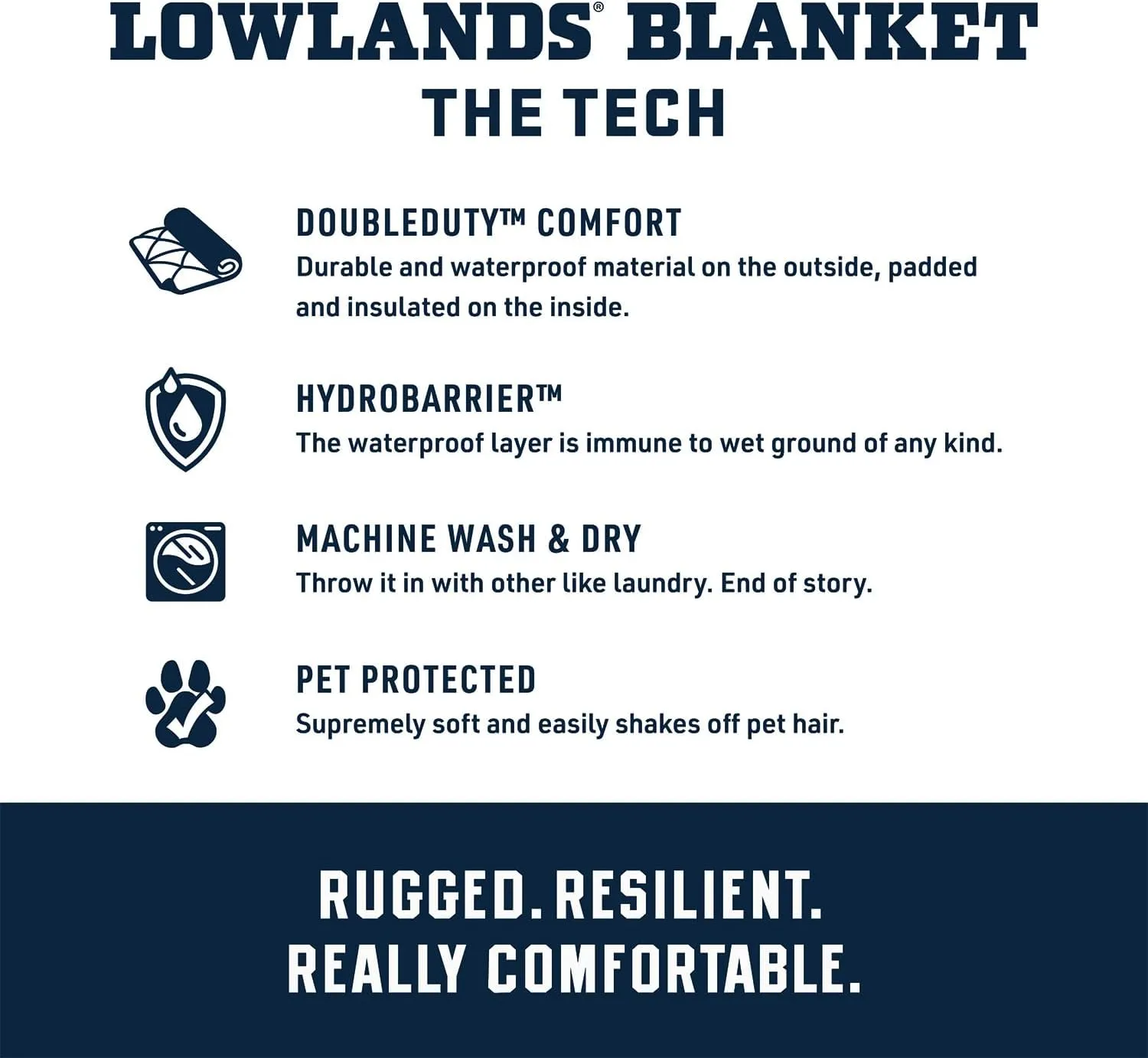 YETI Lowlands Blanket, Multi-Use Blanket with Travel Bag