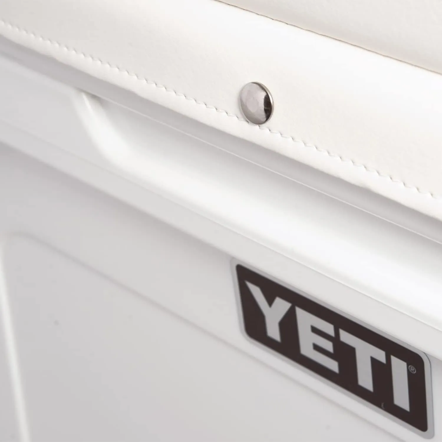 YETI Tundra Cooler Seat Cushion, Marine Vinyl White