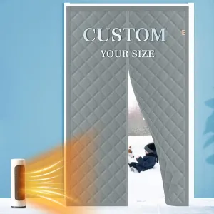 Yotache Customized Magnetic Thermal Insulated Curtain for Doors and Windows, Weatherproof Oxford Material Soundproof Windproof Insulation Cover Blanket for Winter