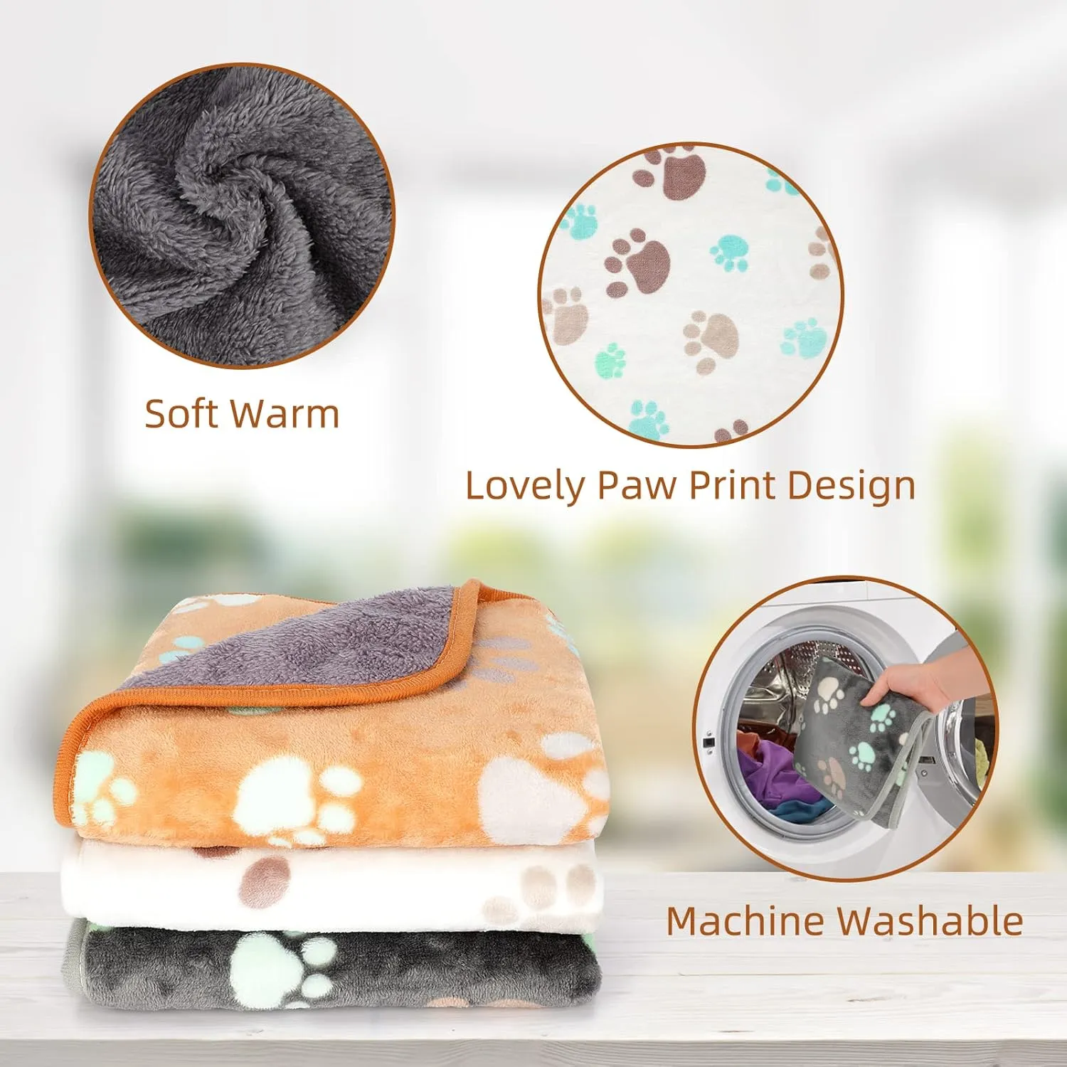YUEPET Waterproof Guinea Pig Blankets Washable 3 Pack Small Animal Fleece Cage Liners Pet Soft Sleep Mat Pad Cover Warm Flannel Throw for Hamster Guinea Pig Rabbit Chinchilla Hedgehog Ferret 48"×24"