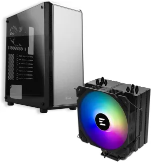 Zalman S4 ATX Mid Tower Desktop PC Case   CNPS 9X Performa ARGB CPU Cooler