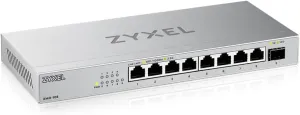 Zyxel 8-Port 2.5G Multi-Gig Unmanaged Switch | 1x 10G SFP  | Desktop/Wall Mount [XMG-108]